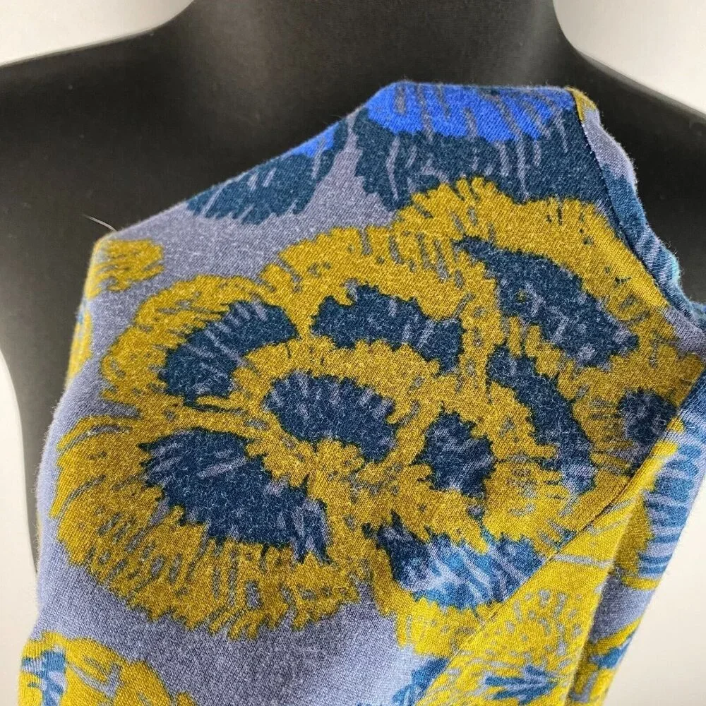 LOGO By Lori Goldstein Womens US XS Floral Cotton Modal Woven Chiffon Tunic Top - Picture 10 of 16